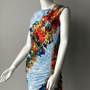BCBG Floral Asymmetrical Dress